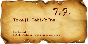 Tokaji Fabiána névjegykártya